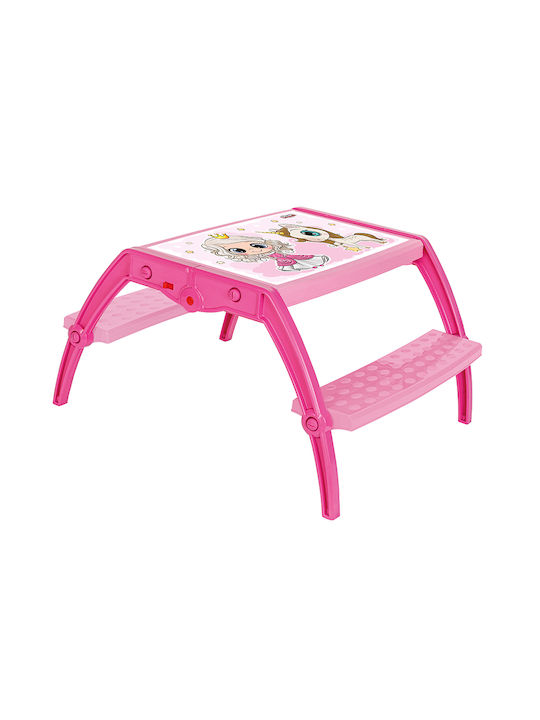 Kids Desk made of Plastic Pink