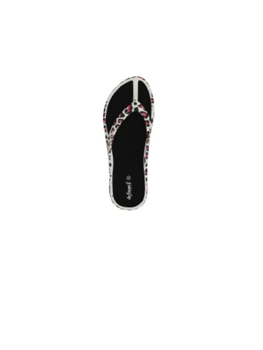 De Fonseca Women's Flip Flops Black/Fuchsia