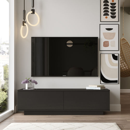 TV-Ständer Brent Schwarz M140xP35.5xH38.2cm