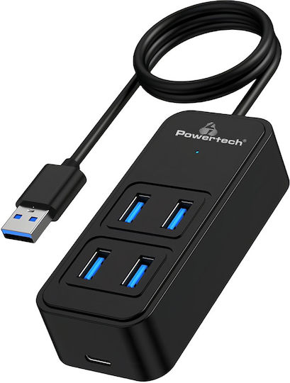 Powertech USB-Hub 5 Anschlüsse USB 3.2 mit USB-A Anschluss