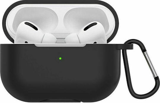 ObaStyle Husă cu cârlig în culoarea Negru pentru Apple AirPods Pro