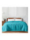 Beauty Home Waffle Art 1990 Κουβέρτα Πικέ Μονή 170x240εκ. Petrol