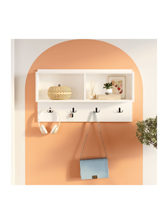 Dalston Entry Furniture with Hanger White 92x18.8x51cm