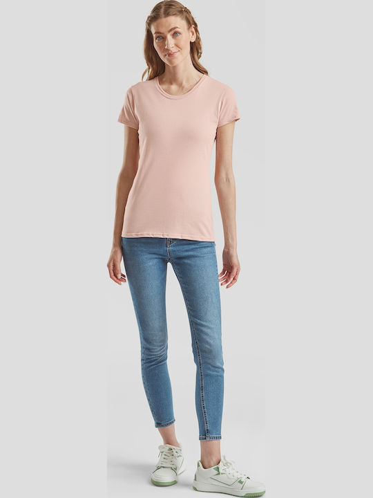 Fruit of the Loom Iconic Γυναικείο Διαφημιστικό T-shirt Κοντομάνικο Powder Rose Fruit of the Loom Iconic Γυναικείο Διαφημιστικό T-shirt Κοντομάνικο Powder Rose