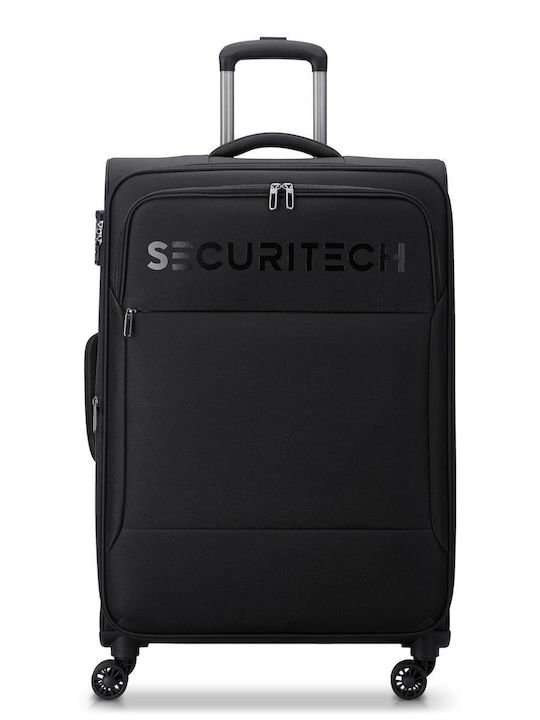 Securitech by Delsey Large Suitcase Black