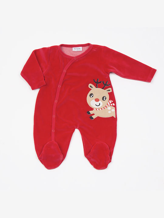 Trax Baby Bodysuit Velvet RED