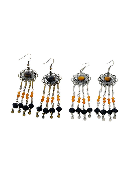 Metal Bead Earrings 2 Colors - Gold