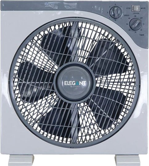 Elegant Box Fan 40W Διαμέτρου 30cm Γκρι
