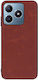 Coated Back Cover Δερμάτινο / Πλαστικό Καφέ (Realme C61)