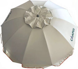 Campus Foldable Beach Umbrella Aluminum Diameter 2m White