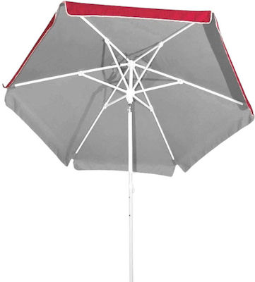 Campus Garden & Beach Umbrella 2m 210g Silver Coating 372-6587-burgundy