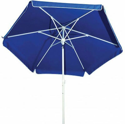 Campus Foldable Beach Umbrella Diameter 2m with UV Protection and Air Vent Blue