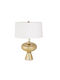Artekko Metal Table Lamp LED with Gold Shade and Base