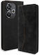 Bodycell Book Piele artificială / Piele Negru (Xiaomi Poco F6 5G)