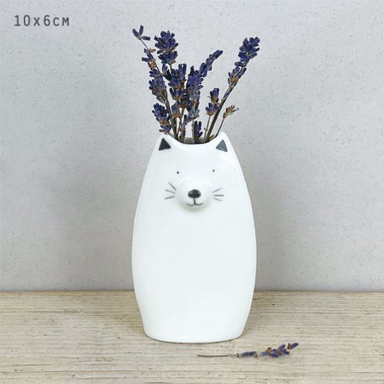 Synchronia Glass Vase White