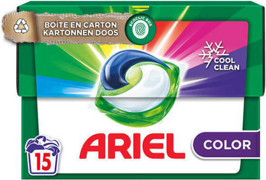 Ariel Color Απορρυπαντικό για Χρωματιστά Ρούχα (15 Κάψουλες)