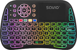 Savio KW-04 Kabellos Tastatur mit Touchpad Englisch US