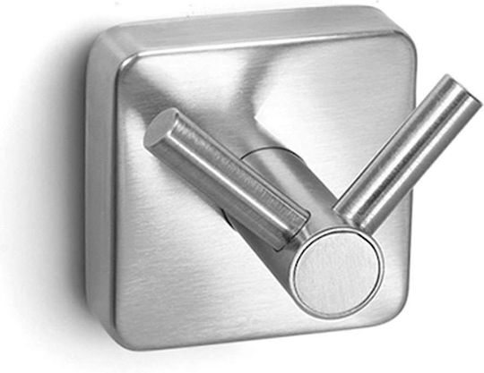 Karag 4202 99 Quattro Doppel-Badezimmerhaken Satin