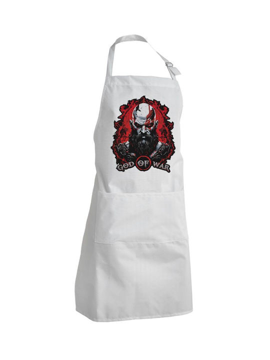 Koupakoupa God Of War Waterproof Apron White 40x22cm