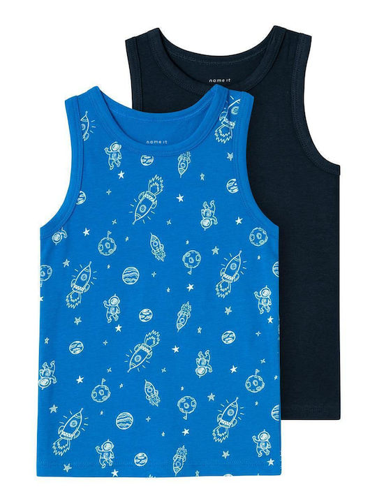 Name It Set of Kids' Undershirts Sleeveless Skydiver 2pcs