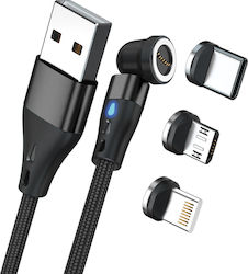 RealPower USB to Lightning / Type-C / micro USB Cable 2m 439643 RealPower USB to Lightning / Type-C / micro USB Cable 2m 439643