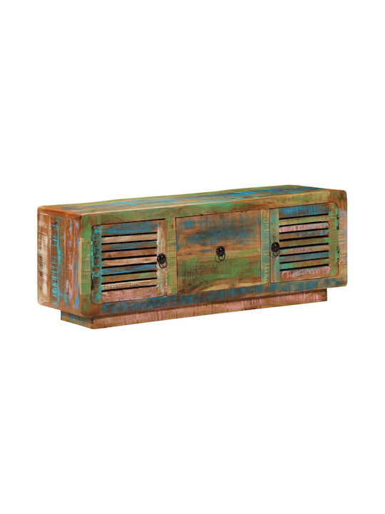 TV Stand from Solid Wood Coffee L110xW30xH40cm