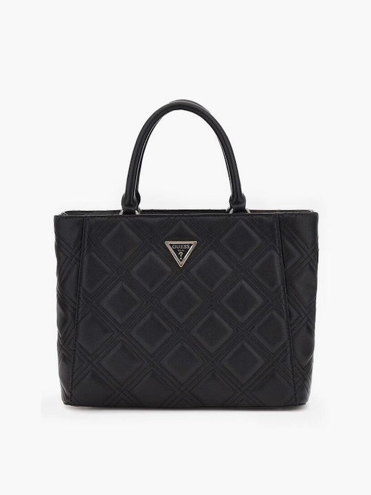 Guess Γυναικεία Τσάντα Tote Χειρός Μαύρη