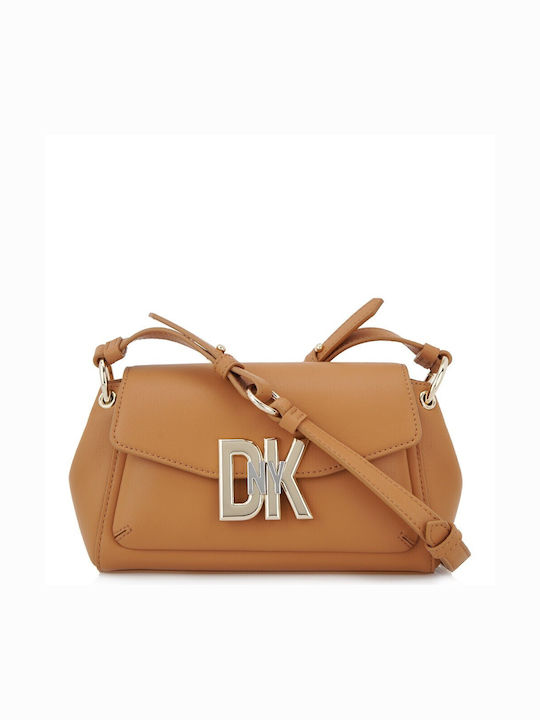 DKNY Leather Women's Bag Shoulder Tabac Brown