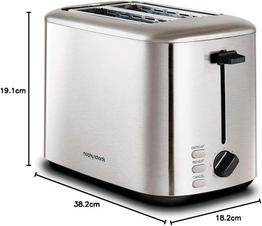 Morphy Richards Φρυγανιέρα 2 Θέσεων 800W Inox