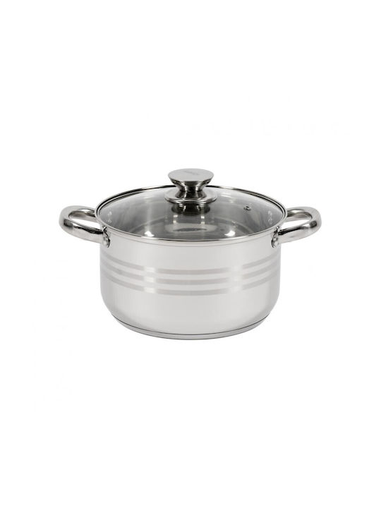 Heinner Myra Deep Stainless Steel Pot 4.5lt / 22cm