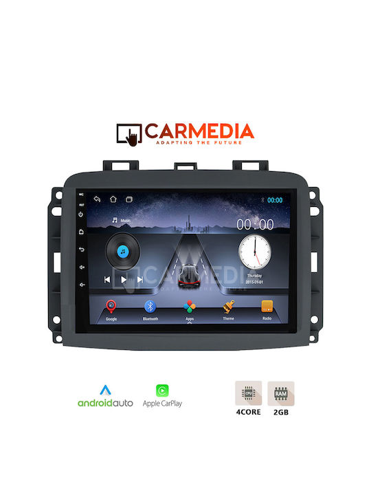 Carmedia Ηχοσύστημα Αυτοκινήτου για Fiat 500L 2012+ (Bluetooth/USB/WiFi/GPS/Apple-Carplay/Android-Auto) με Οθόνη Αφής 10"