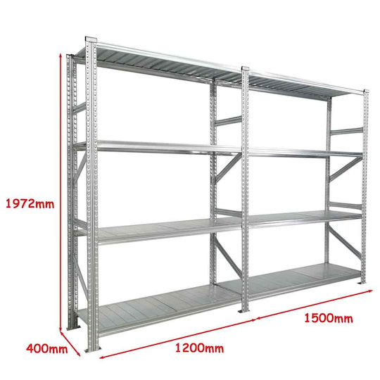 Green City International Ραφιέρα Dexion Γαλβανιζέ 270x40x197.2εκ. με 4 Ράφια