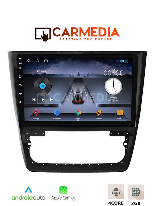 Carmedia Car Audio System for Skoda Yeti 2014+ (Bluetooth/USB/WiFi/GPS/Apple-Carplay/Android-Auto) with Touch Screen 10"
