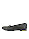 Lackleder Damen Loafers in Schwarz Farbe