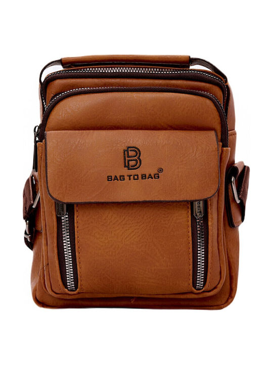 Bag to Bag Мъжка Чанта За Рамо / През Рамо Кафява