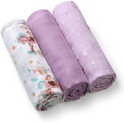 Babyono Prosoape Pentru Eructație Și Învelișuri Pentru Înfășat 70x70cm 3 Bucăți