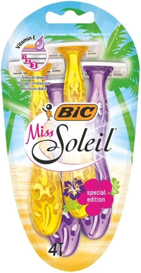 BIC Miss Soleil Special Edition Ξυραφάκια Σώματος μιας Χρήσης 4τμχ
