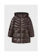 Mayoral Kids Casual Jacket Long with Lining & Hood Chocolate