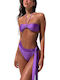 Set Bikini Ψηλόμεσο Μωβ