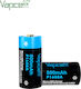 Vapcell Επαναφορτιζόμενη Μπαταρία 16340 800mAh 3.6V 1τμχ