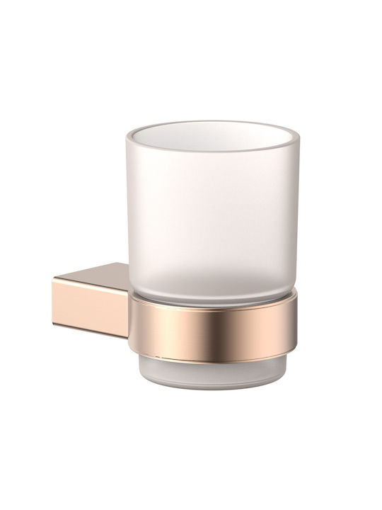 Karag Wall-mounted Cup Holder Metallic Rose Gold