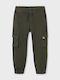 Pantaloni Cargo din Material Textil pentru Copii Verde
