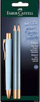 Faber Castell Blister Poly Ball Urban Sky Blue Plus Pencils 241122 4005402411221