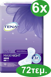 Tena Night Women's Incontinence Pad 72pcs