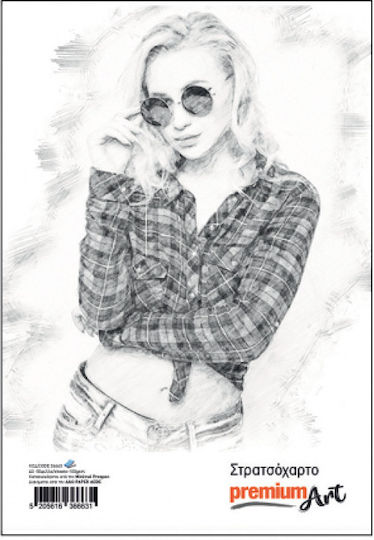 A&g Paper Sketch Pad Premium Art White A5 50 Sheets Woman 36665
