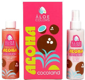 Aloe Colors Aloha Cocoland Set Σετ Περιποίησης για Ενυδάτωση με Body Mist & Λάδι Σώματος 300ml