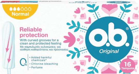 O.B. Tampons ProComfort Curved Grooves For Normal Flow 16pcs