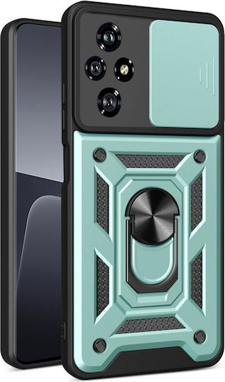 Techsuit Camshield Задна корица Пластмаса / Силикон Зелен (Honor 200 - OEM)
