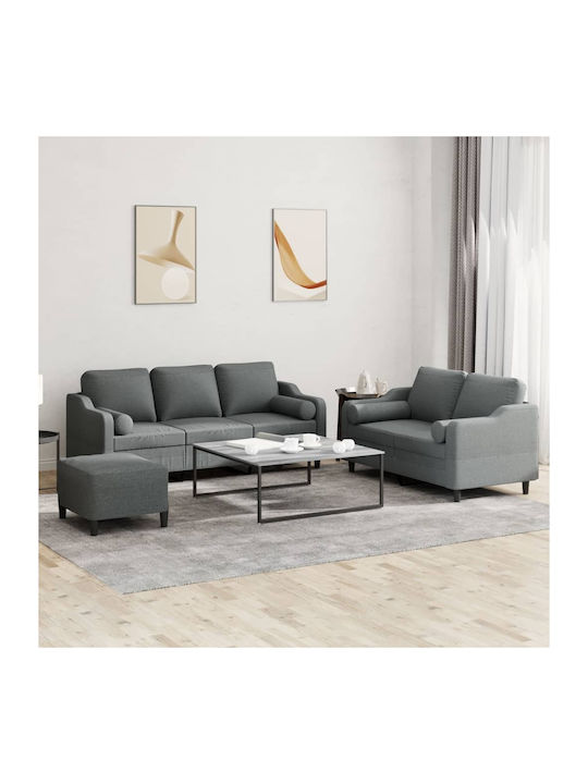 Σετ Σαλονιού 3-Sitzer & 2-Sitzer & Hocker