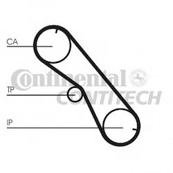 Timing Belt Kit Toyota Hiace Iv Bus Lh1 Contitech Ct1089k1